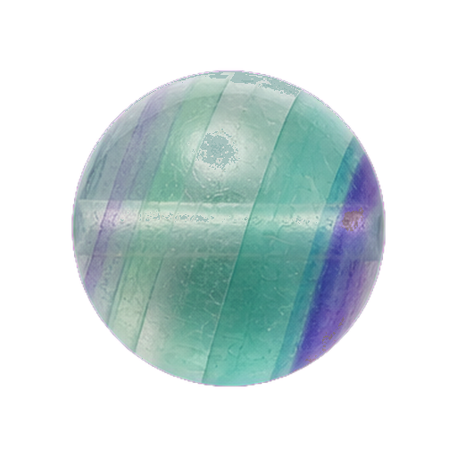 Green Fluorite bead material close-up