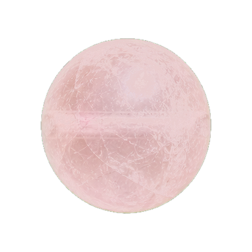 Ice Rose Quartz bead material close-up